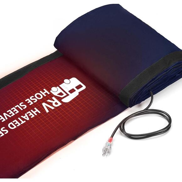 NEW Sewer Hose Heated Sleeve Avoid Freezing at -45°F, Blue RV 15FT Insulation - Picture 1 of 7